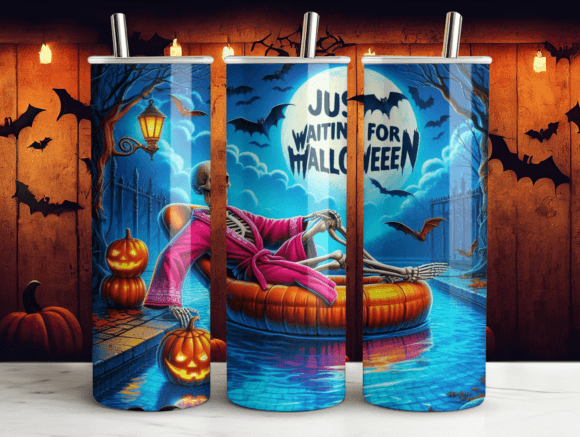 20oz Just Waiting for Halloween Tumbler