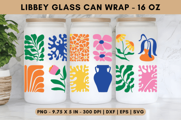 Abstract Garden Libbey Glass Wrap
