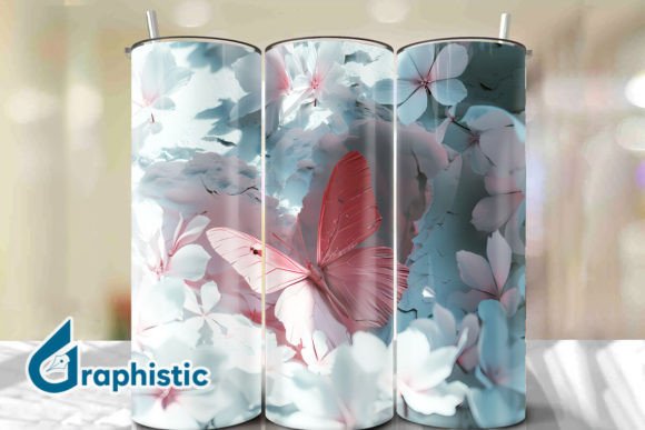 Butterfly Break Through Tumbler Wrap 22