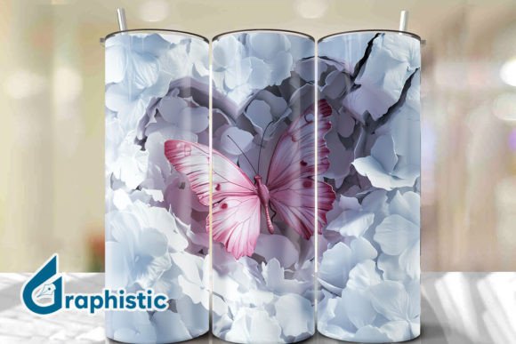 Butterfly Break Through Tumbler Wrap 26