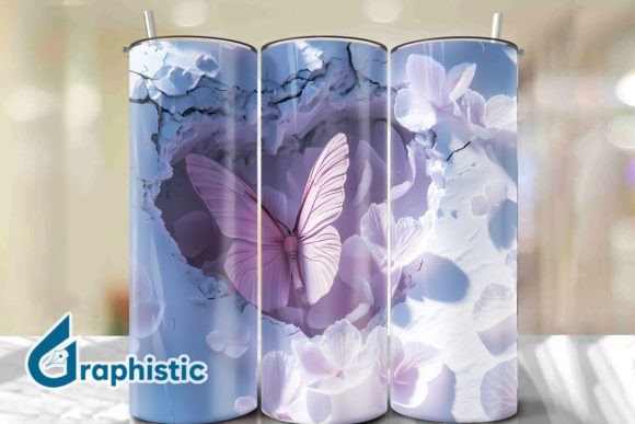 Butterfly Break Through Tumbler Wrap 38