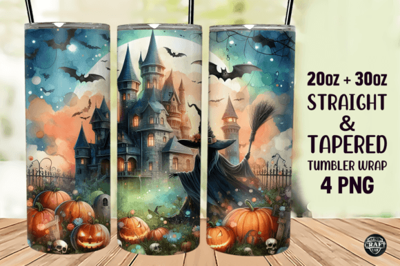 Castle Witch Halloween Wrap