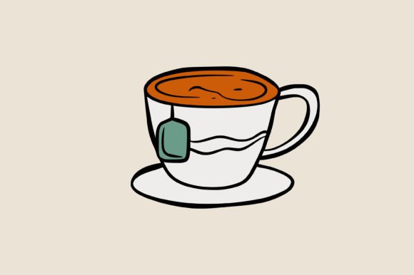 Cup of Tea Doodle Illustration