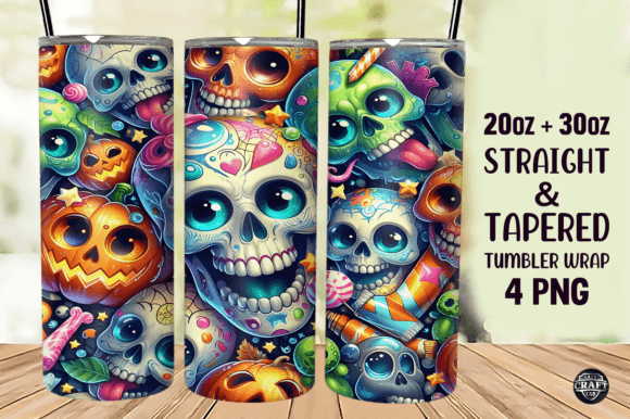 Fun Skull Halloween Wrap