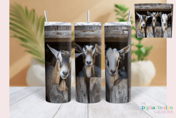 Goat 20 Oz Tumbler Design