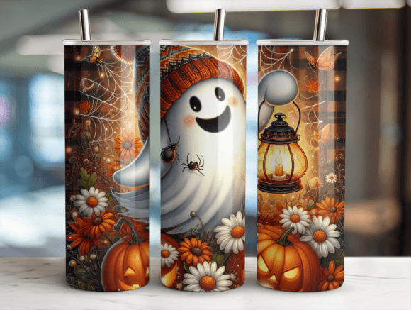 Halloween Ghostly Fun 20oz Tumbler Wrap
