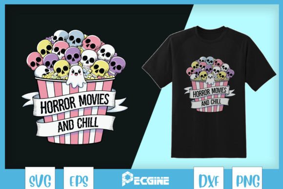 Halloween Horror Movies and Chill SVG