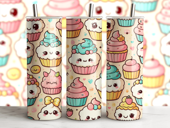 Kawaii Food Tumbler Wrap