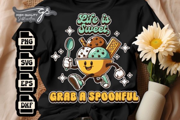 Life is Sweet Grab a Spoonful SVG