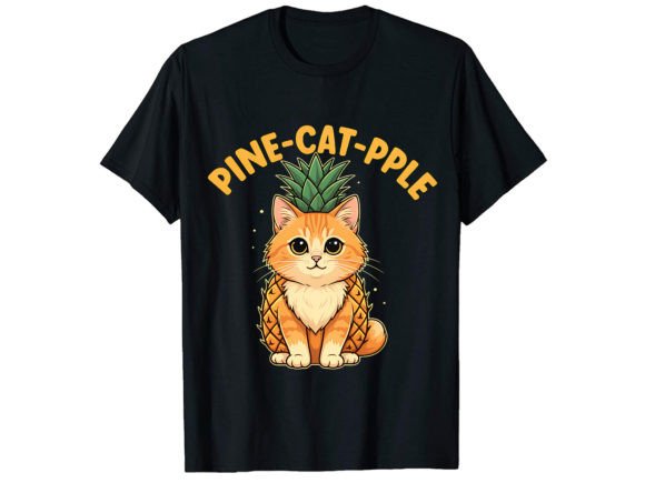 Pine-Cat-Pple T-Shirt Design