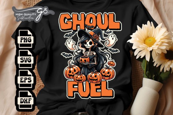 Skeleton Coffee Ghoul Halloween SVG