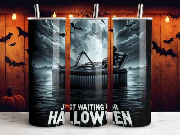 Spooky Just Waiting Halloween Tumbler