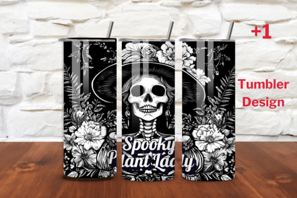 Spooky Plant Lady Tumbler Wrap