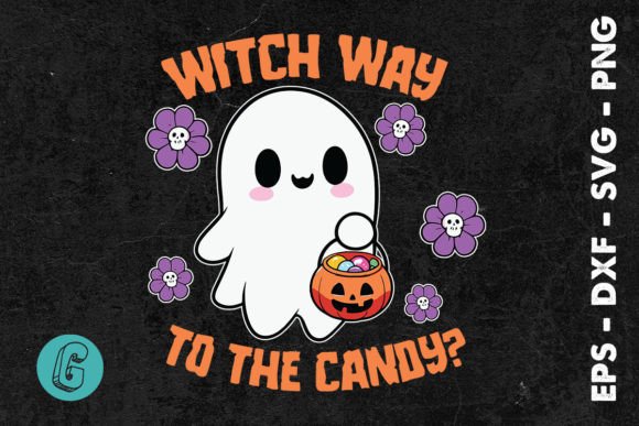 Witch Way to Candy Halloween SVG