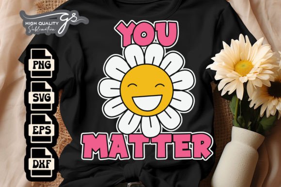 You Matter Groovy Retro Positive SVG